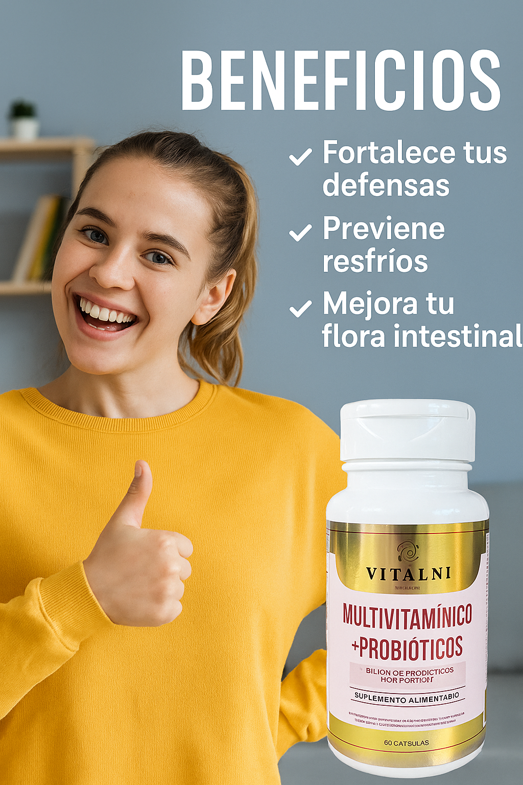 FullVital 14™-MULTIVITAMÍNICO + PROBIOTICOS 14 CEPAS
